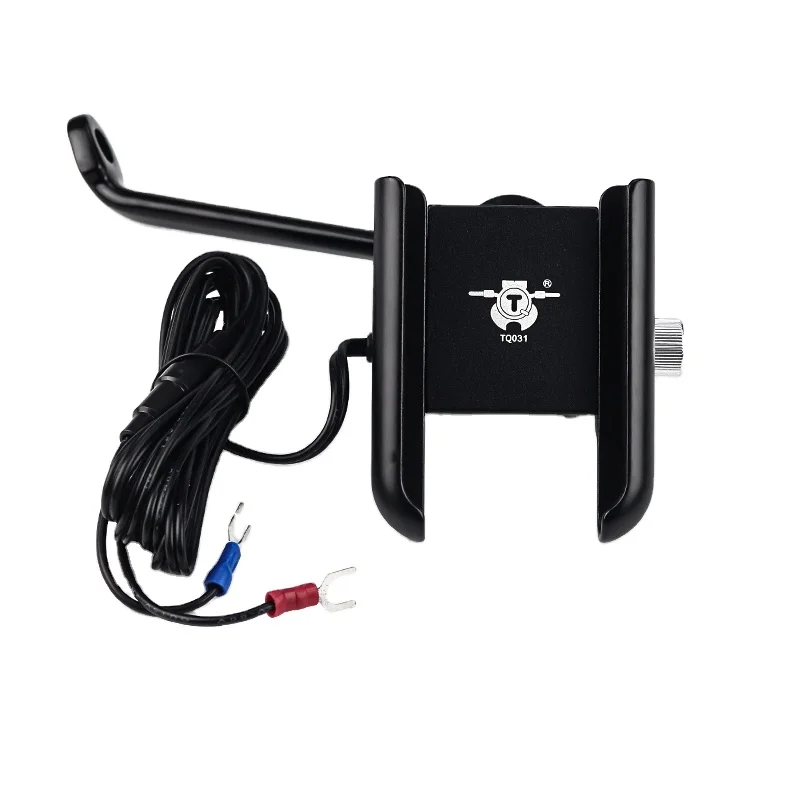 E-bike Mobile Phone Mount 12-80V Aluminum Alloy Motor Phone Holders Waterproof  Motorcycle Phone Holder with Charger
