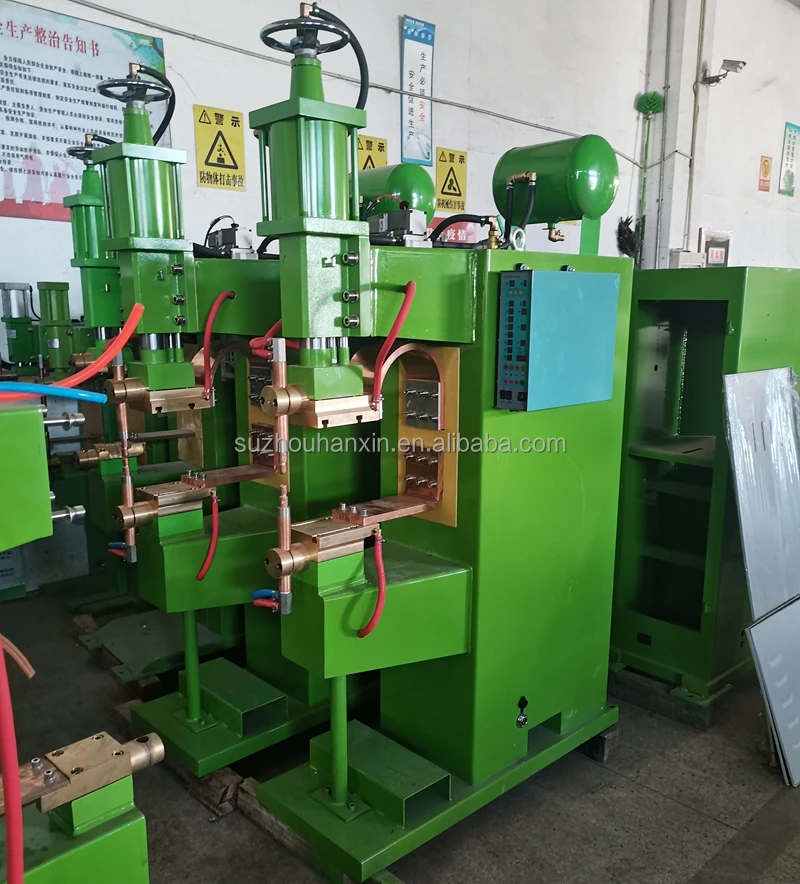 Pneumatic resistance row welder automatic wire mesh spot welding machine