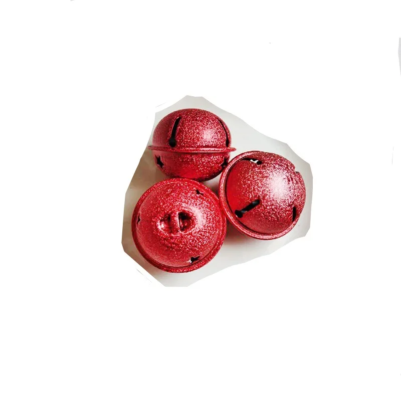 
Простая многоцветная Прямая продажа с завода Рождественская пентаграмма для выпечки лак 4 см матовые маленькие Латунные Колокольчики 