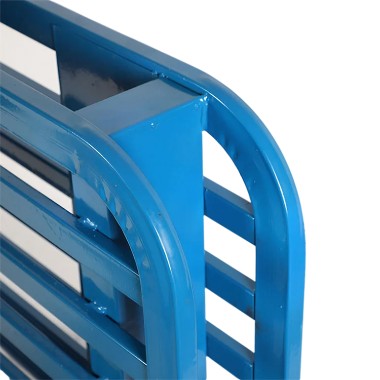 Factory customized sales Transportation Rounded logistics tray Double sided forked full steel pallet