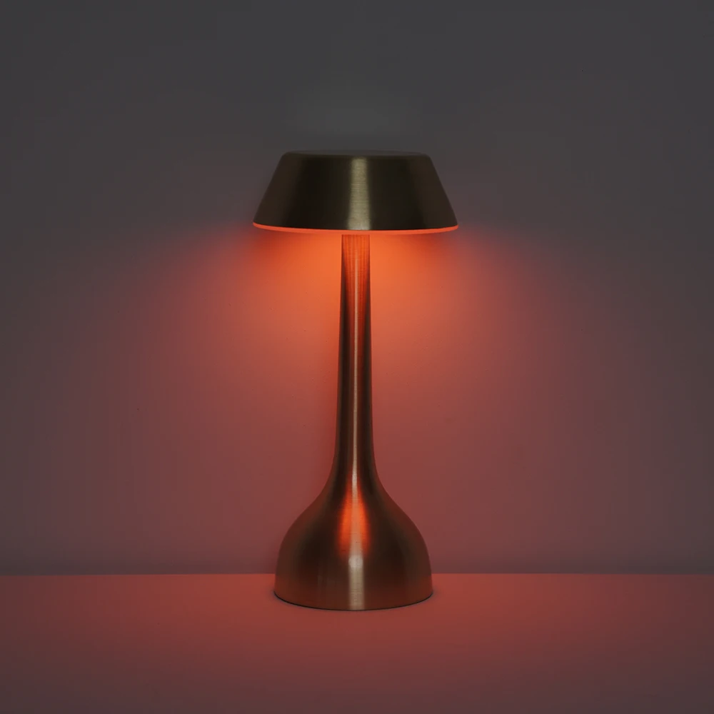 ODM/OEM Table Lamp Decorative Factory Wholesale Stainless Steel Led Night Light Remote Control Dimmable Magnetic Safety Charging