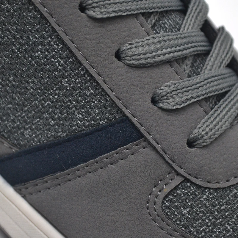 JUSTGOOD Oem 2021 Low Top Grey Men Casual Sneakers Skateboard Shoes