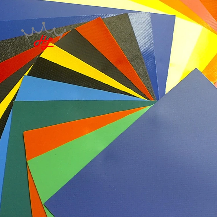 HL Different Colors Heavy Duty PVC Tarpaulin 550gsm PVC Coated Tarpaulin Roll Purple PVC Coated Tarp Fabrics for Sale