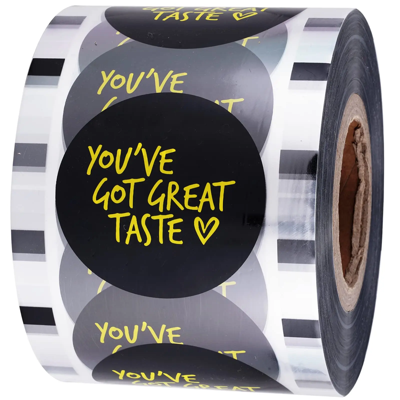 Food Grade Customized Disposable Qq Face Boba Cup Sealing Film With Logo