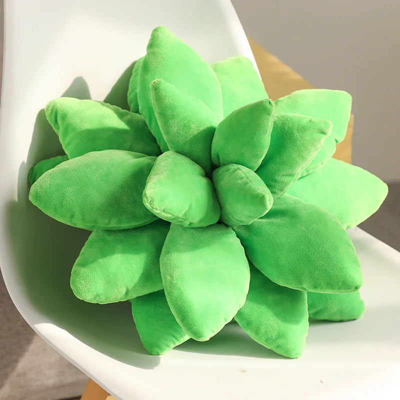 Stocked Lifelike Succulent Plants Plush Stuffed Decoration Toy Succulent Pillow