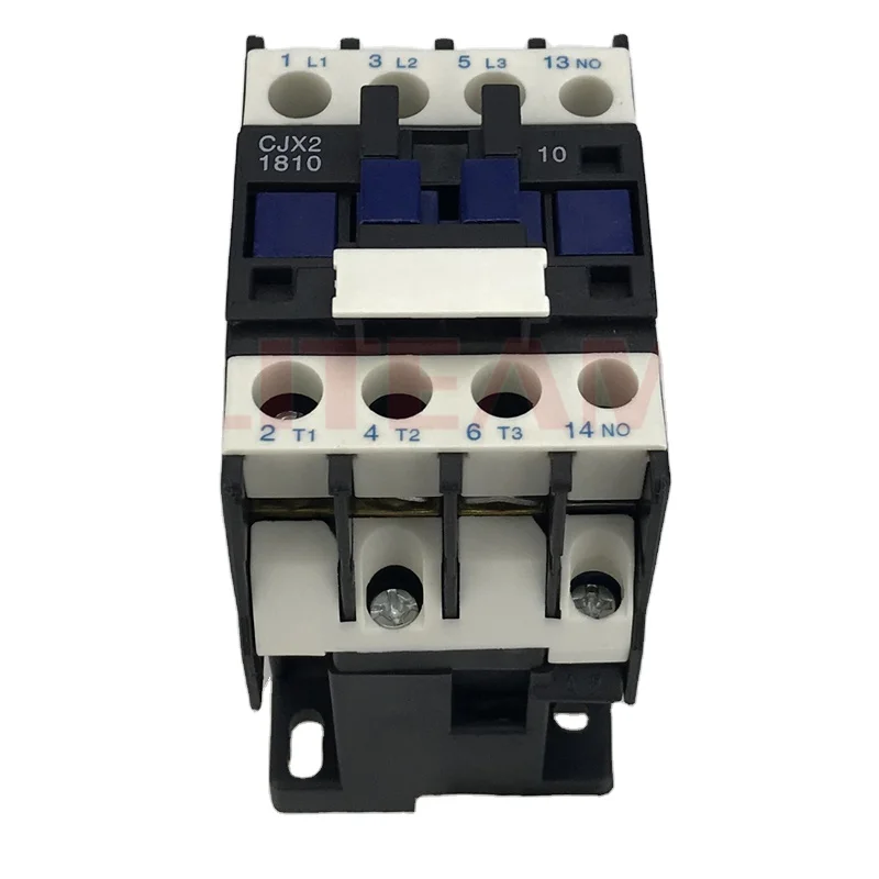 CJX2-1810 Series 18 Amp Magnetic Contactor  Electronic Components High Voltage Dc Contactor