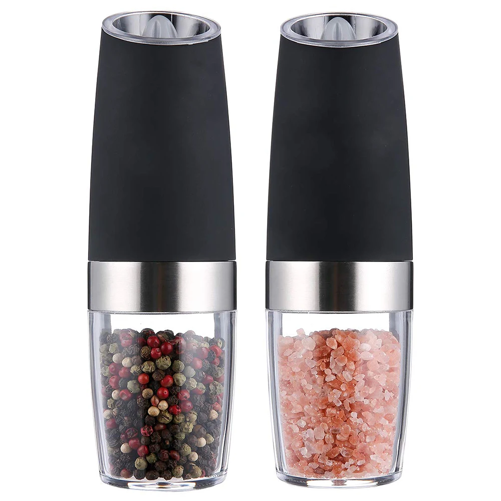 Electric Pepper Mill Stainless Steel Automatic Gravity Shaker Salt and Pepper Grinder Kitchen Spice Grinder Tools
