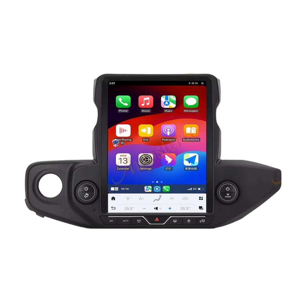 12.1 Inch Carplay For Jeep Wrangler 2018-2021 Car Radio Multimedia Auto Wireless HD Touch Screen GPS Navig Head Unit