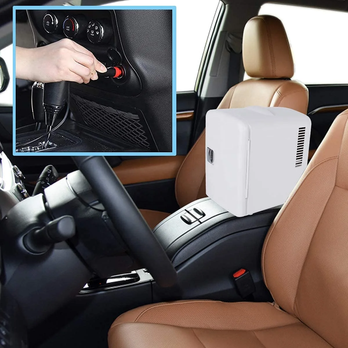 4L portable camping fridge 12v mini fridge peltier car fridge cosmetics makeup car cooler CE UKCA ROHS LFGB ERP Aldi