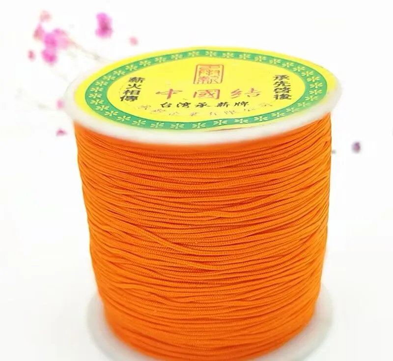 Nylon thread 100 meters 0.8mm for Bracelets red polyester sewing thread Chinese knot tassel thread