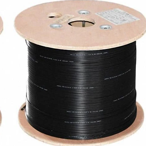 Туфли высокого качества на плоской подошве, одиночный режим 2 ядра волоконно-оптический Открытый FTTH кабель оптического волокна кабеля падения с огнезащитная LSZH Куртка