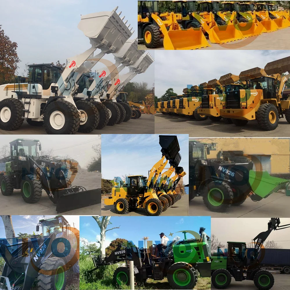 NIVO 5ton wheel loader new front loader with super boom parts optional for vietnam and can customized large bucket or parts