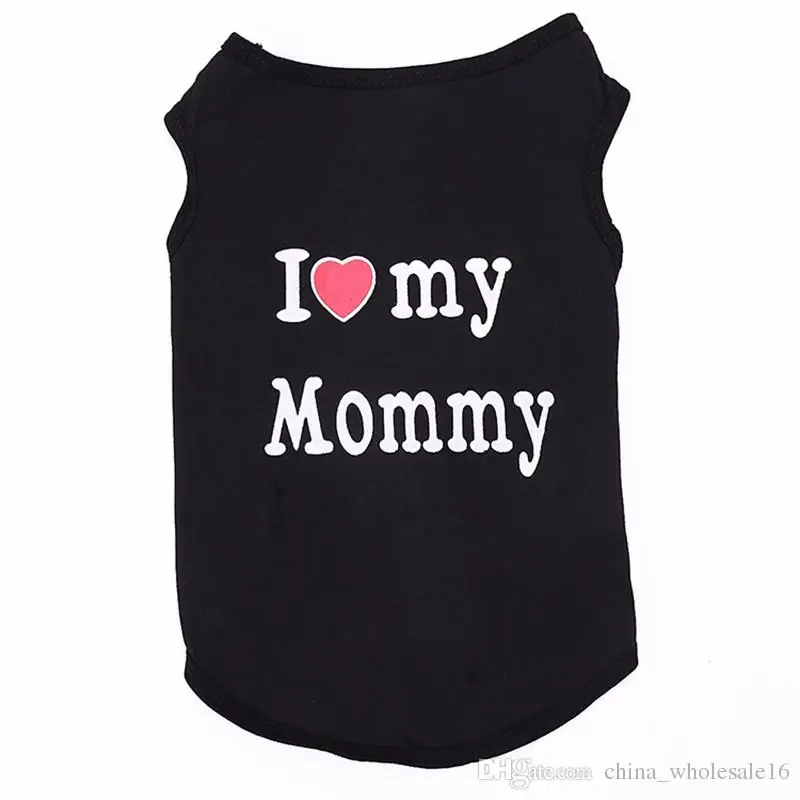 Sweety Pet Clothes letter T-shirt Soft Dogs Clothes Pet Clothing Summer Cotton Shirt Casual Vests For Small Pets L