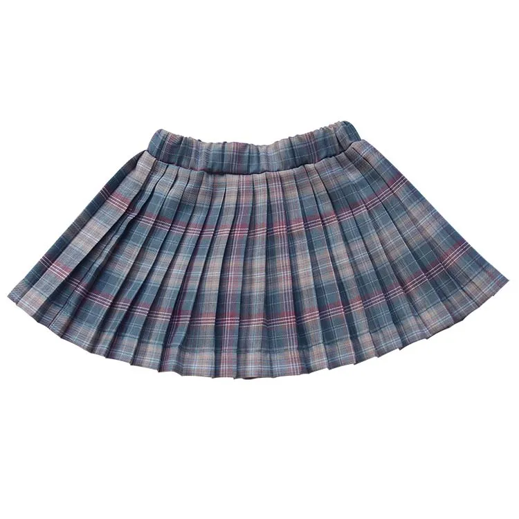2022 Wholesale High Quality New Design  High Quality Sexy Mini Baby Girls Plaid Skirts