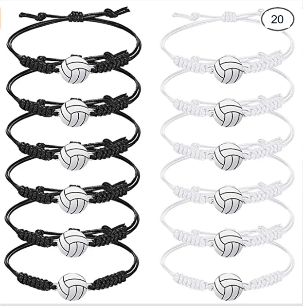 Hand-woven Colorful Bracelet Football Basketball Volleyball Tennis Sports Bracelet