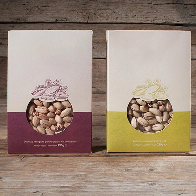 Wholesale Low Moq Custom Logo Biodegradable Food Grade Nuts Paper Boxes China Suppliers