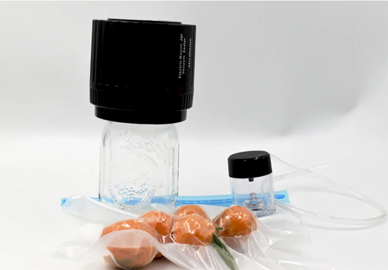 New Design Count Down 1200mAh Automatic MINI Jar Vacuum Sealer for Food Preservation with Data Cable