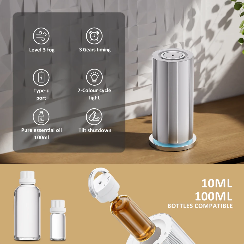 100Ml Air Fresh Mini USB Office Scent Dancer  Cold Mist Fragrance Purifiers Diffuser Scent