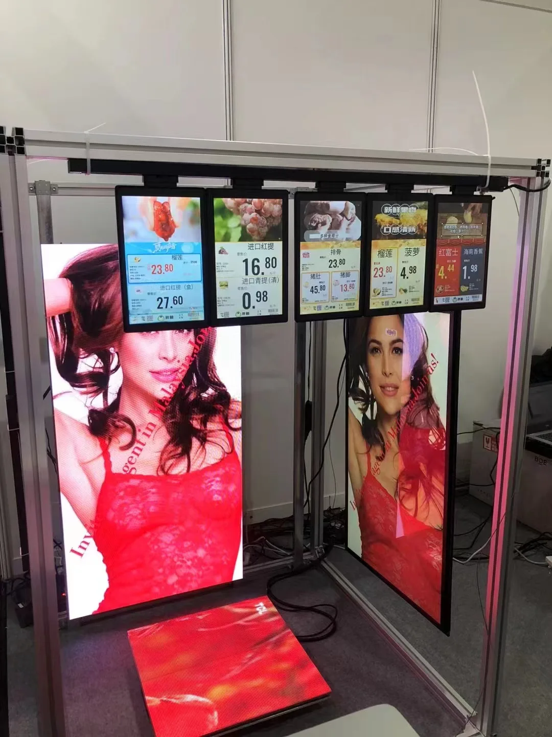 Restaurant bar Supermarket Smart LCD Wifi remote monitoring CMS portable digital menu product price list advertising display