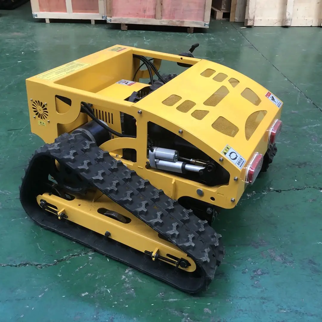 Remote Control Lawn Mower with Camera RC Crawler Slope Mowing Machine Tracked Radio Controlled Robotic Grass Cutter