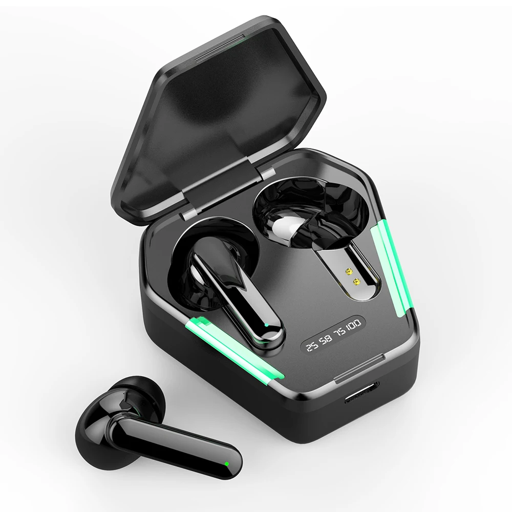 Rambotech наушники от производителя TWS 5 0 беспроводные Игровые с низкой задержкой 55ms LED