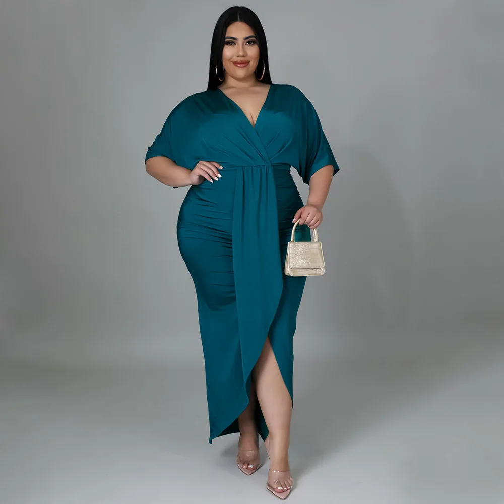 Wholesale Summer Elegant Ladies Sexy Casual Macys Maxi Dresses Plus Size Women Clothing