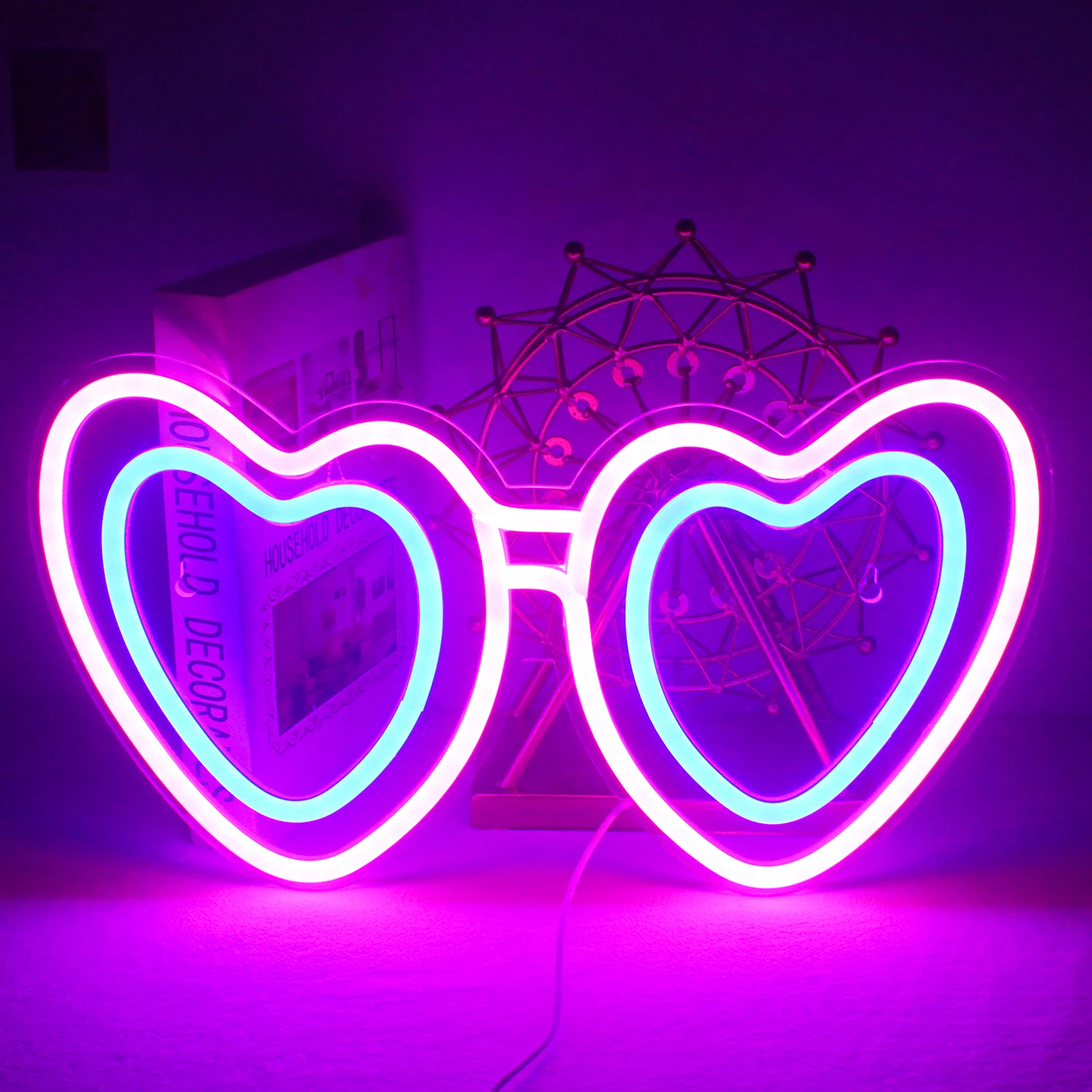 Wanxing Birthday Neon custom sunglasses LED Neon party, sweet birthday gift