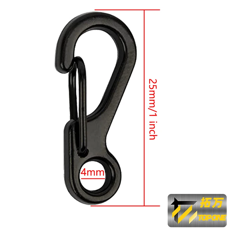 Camping Quickdraw Carabiner Keychain Keyring Climb Mini Small Spring Hanging Clasp Hook