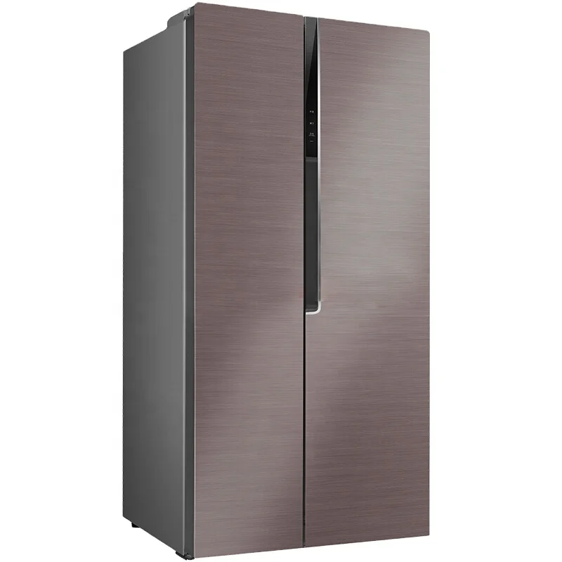 18.5cu ft Side by Side No frost Glass door Refrigerator