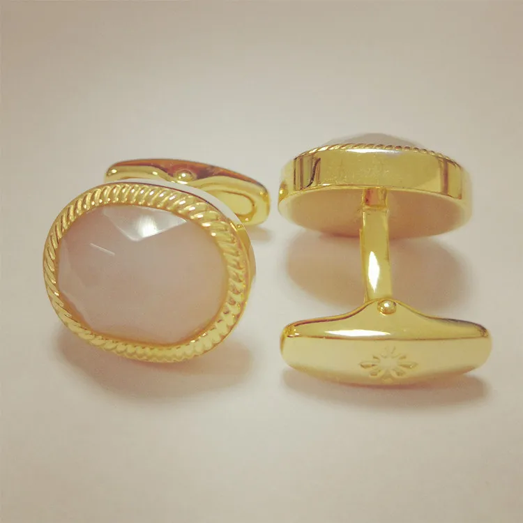 Factory wholesale jewelry gold men cufflinks