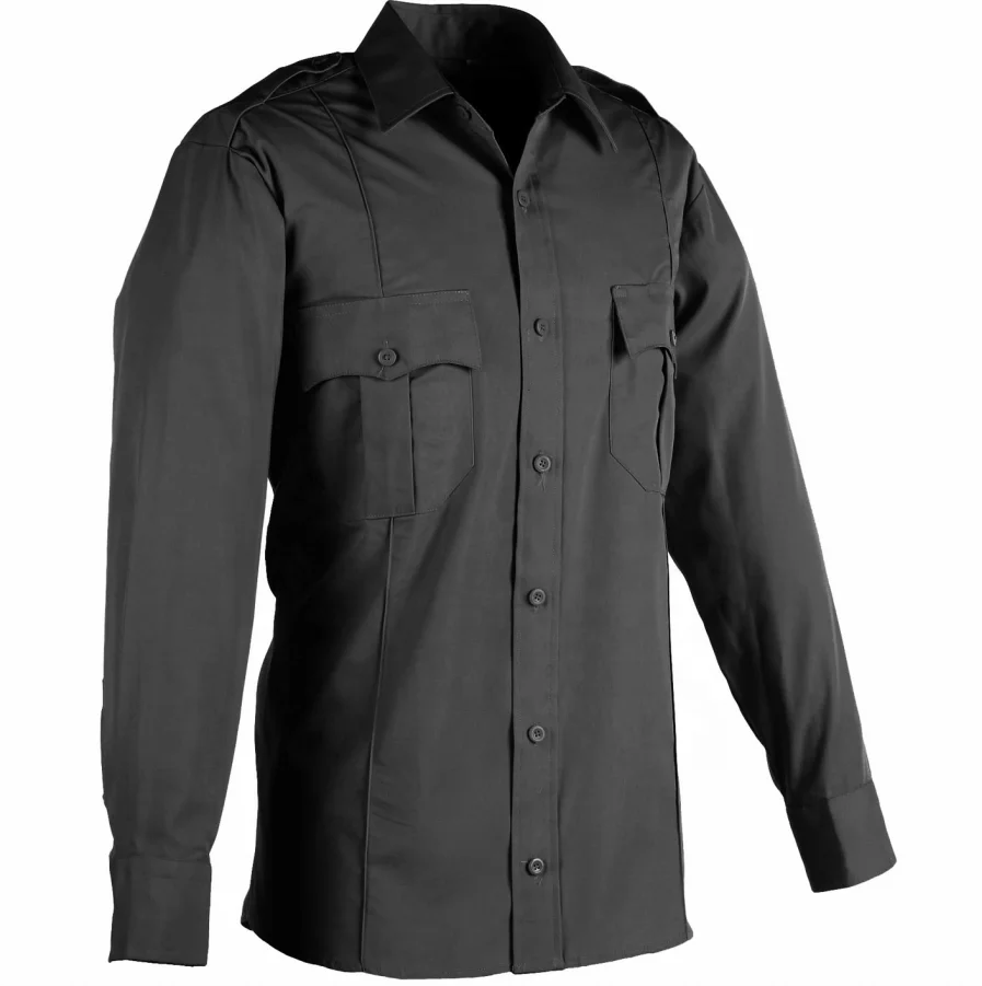 Китай, оптовые поставщики, высокое качество, индивидуальный дизайн, Синяя Униформа с длинным рукавом для охранников