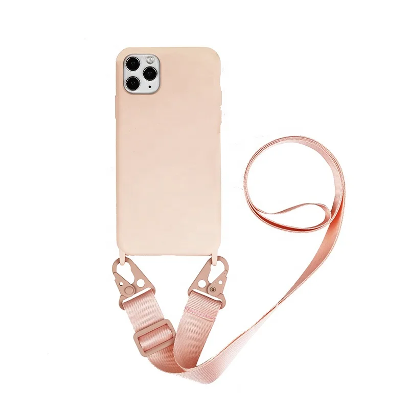 Luxury Chain Necklace Lanyard Neck Strap Rope Silicone Case For iPhone 13 12 Pro Max 11 Pro 11 XS Max XS XR 7 8 Plus SE 6S