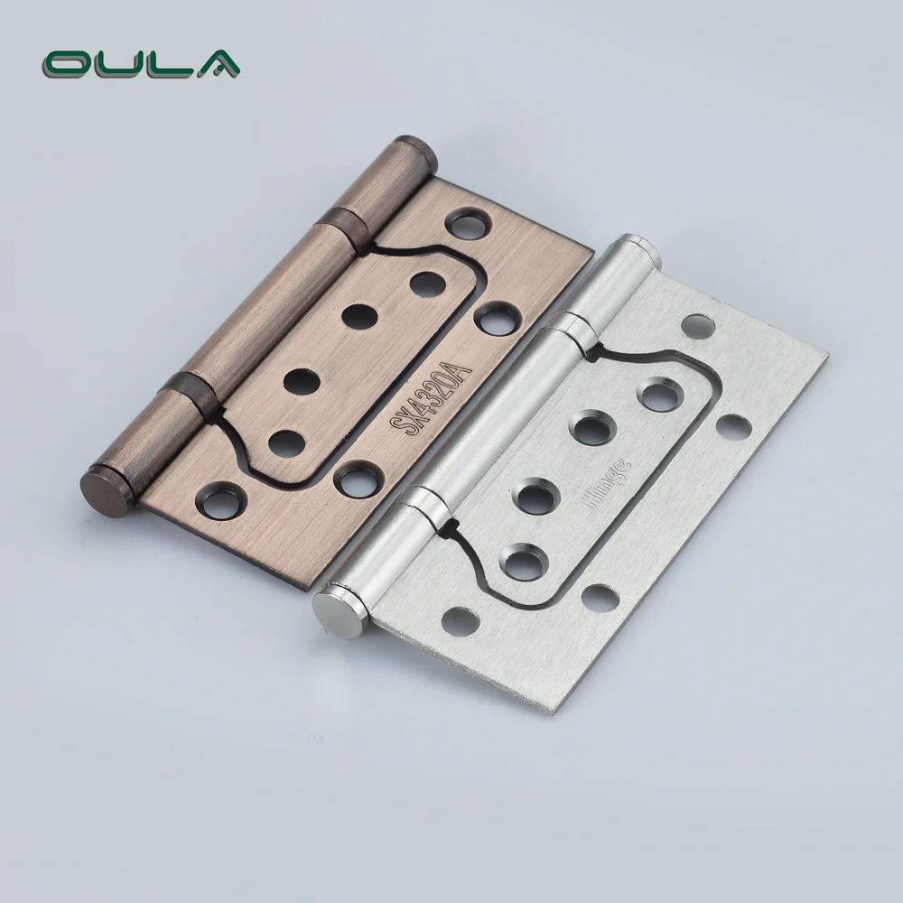 4 Inch iIron  2 Ball Bearing Flush Door Butterfly Hinge high qullity metal furniture pivot durable hinges