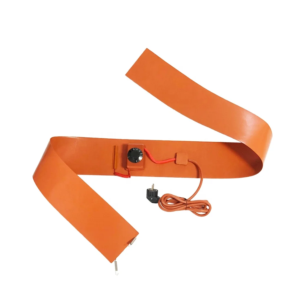 Flexible 230v gas cylinder tank heating pad customized silicone rubber heater