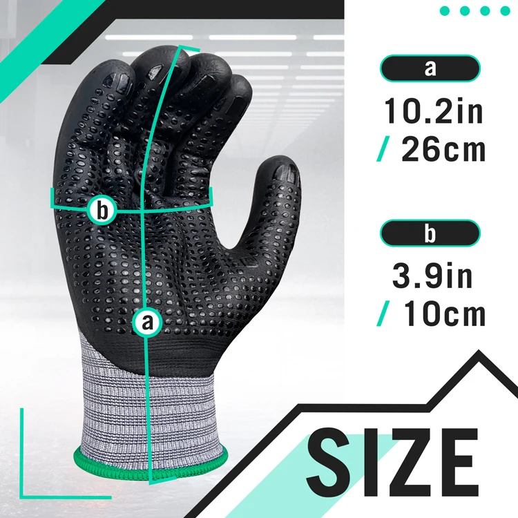 Оптовая продажа нейлоновые перчатки для погружения с нитриловым покрытием