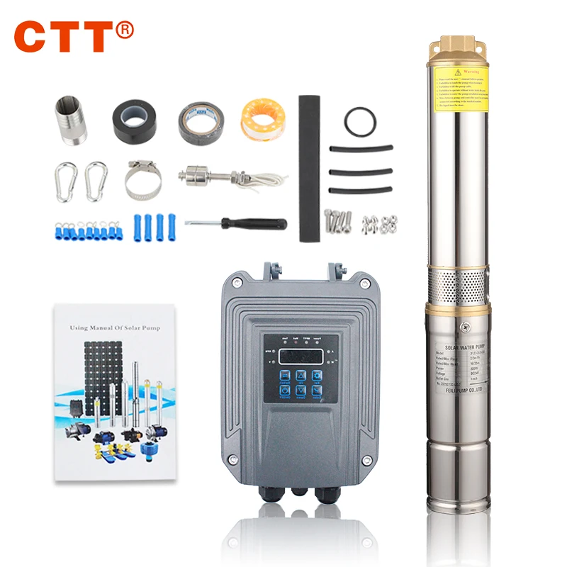 72v dc solar powered submersible water pump 15000 liters per hour for agriculture