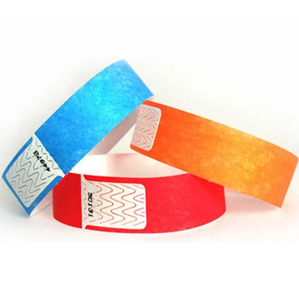 Custom Children Identification Tracking Disposable RFID Wristband Ultralight Medical Paper PVC Bracelet