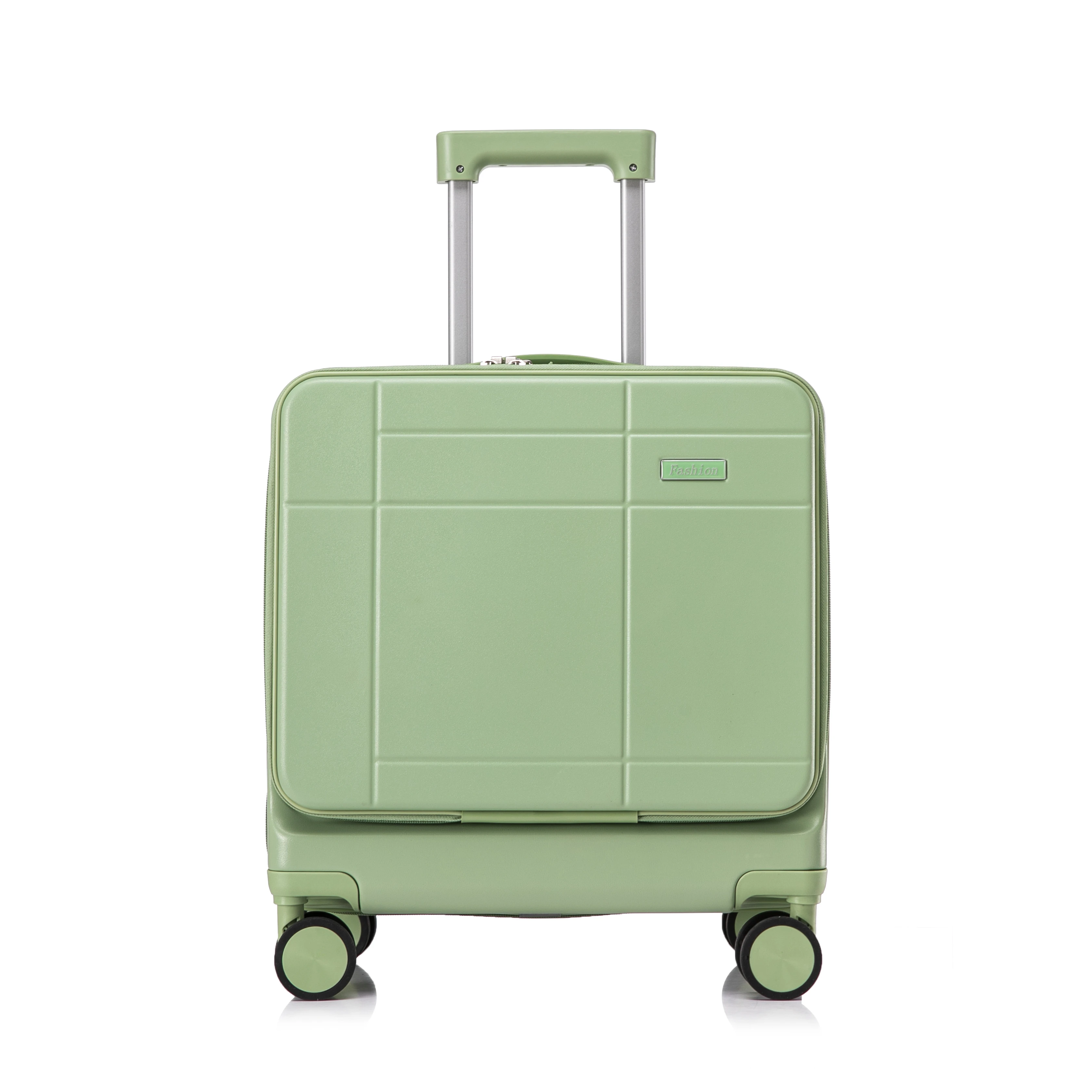 BADITU 18 inch Hard shell Suitcase with cup holder Front Open Luggage Multifunctional Luxury Travel Luggage