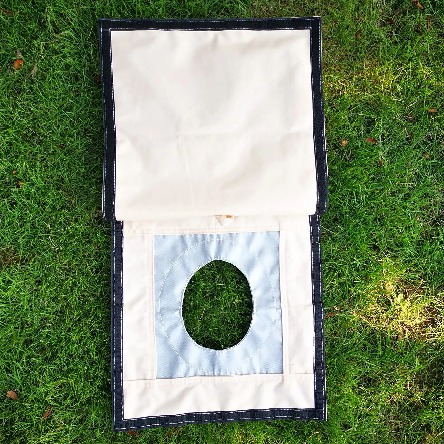 Fire Resistant Canvas Tent Stove Jack with Rain Flap with 5 Inches Round Hole