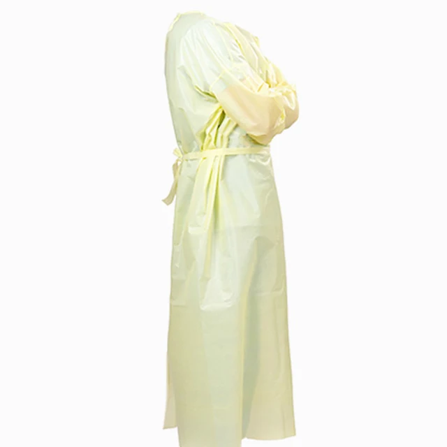 Isolation disposable medical protective Sms Nonwoven Surgical gown with thumb loops