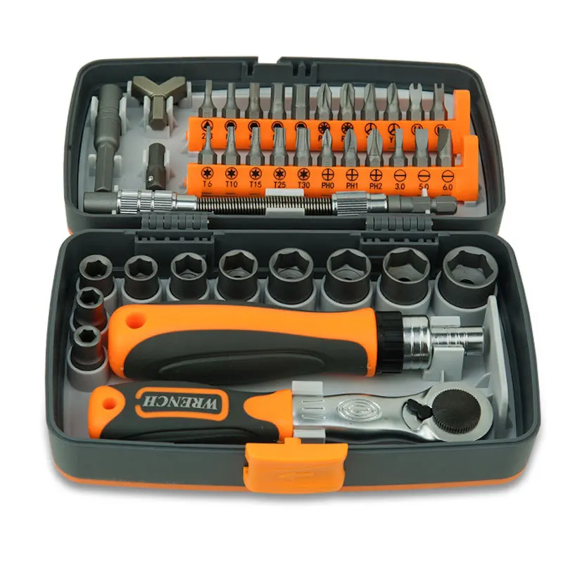 38 In 1 Labor-Saving Ratchet Multi Tools Screwdriver Set Household Combination Toolbox Hardware screw Hand Tools Sets