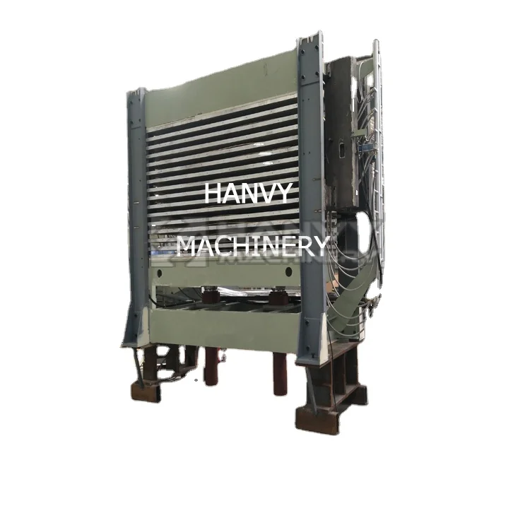 Hanvy new opening 70mm fully automatic hot press for composite plywood