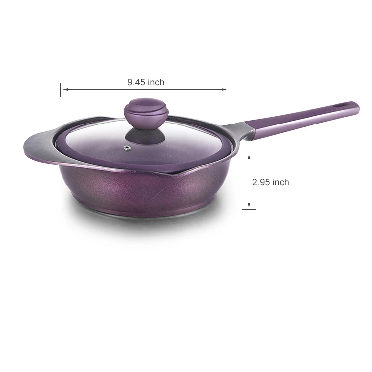 Hot Sale Korean Style Household Casting Aluminum Non Stick Ceramic Cookware Sets