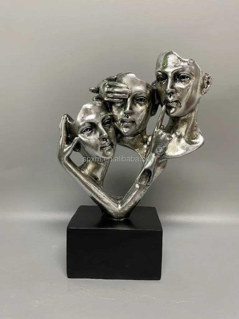 Handmade Polyresin Couple Lover Sculpture Figurine