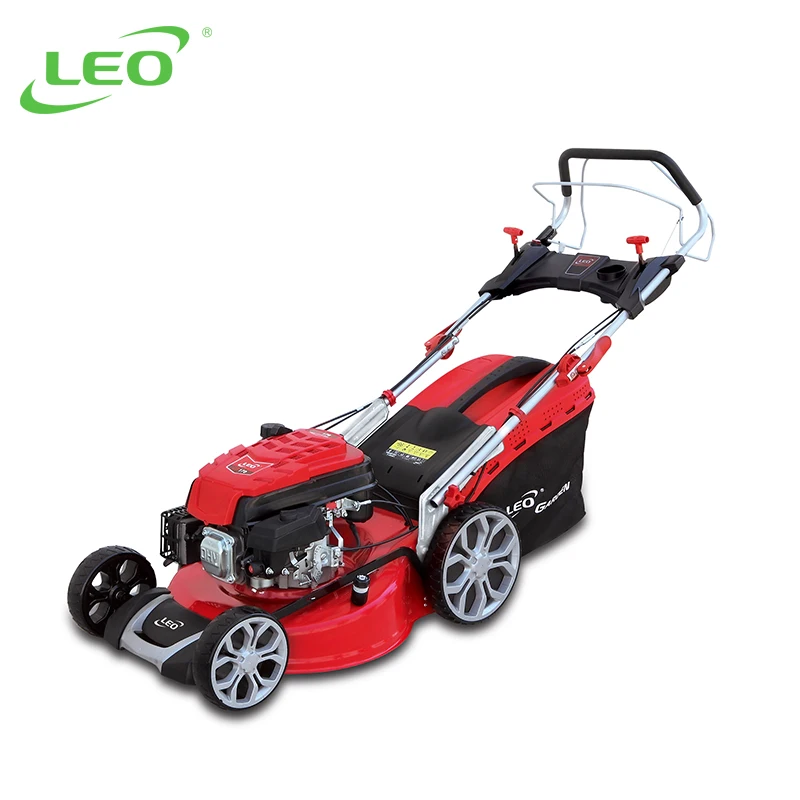 LEO LM46Z-2L-P/LM46Ze-2L-P Hard Grass Cutter Tool Garden Tractor petrol 4 stroke high Lawn Mower