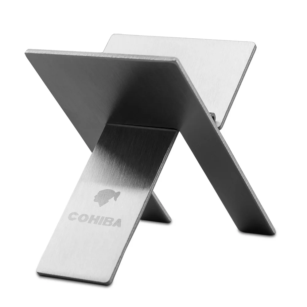 Cohiba Foldable Stainless Steel  Cigar Holder For Cigar Displaying