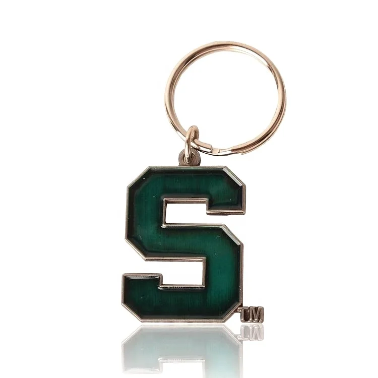 Key Chains Wholesale 3D Shape Letters Number Word Logo Custom Metal Keychains for Promotion and Gift