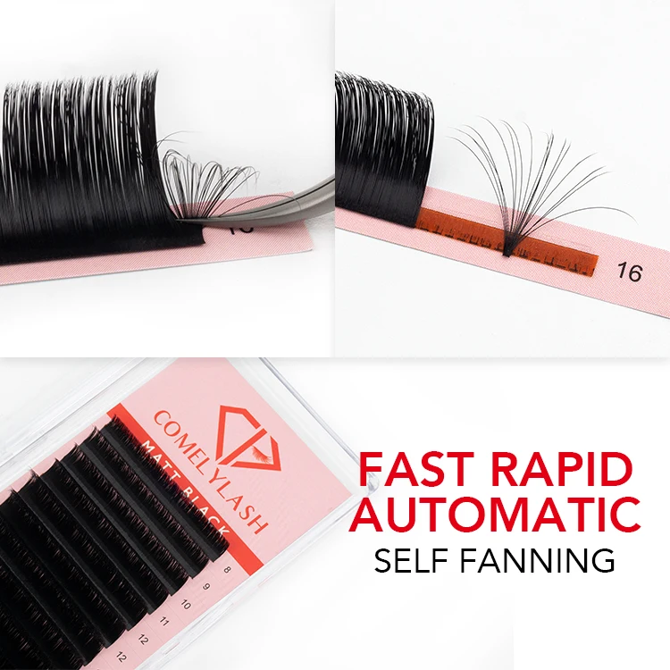 Comelylash Blooming Easy Fanning Eyelash Extensions Easy Fan Volume Lash Trays Easy Fan Eyelash Extensions