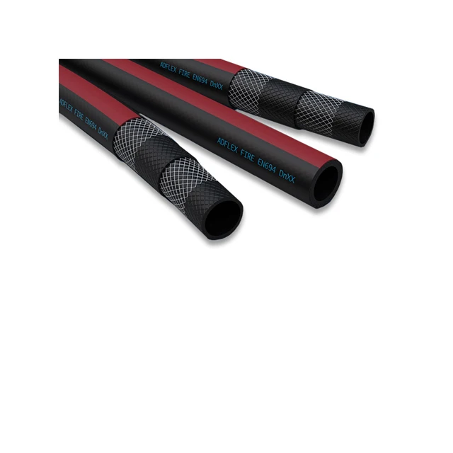 Italian Premium High-Tenacity Double Polyester Reinforcement Fire Hoses For Harsh Working Environments