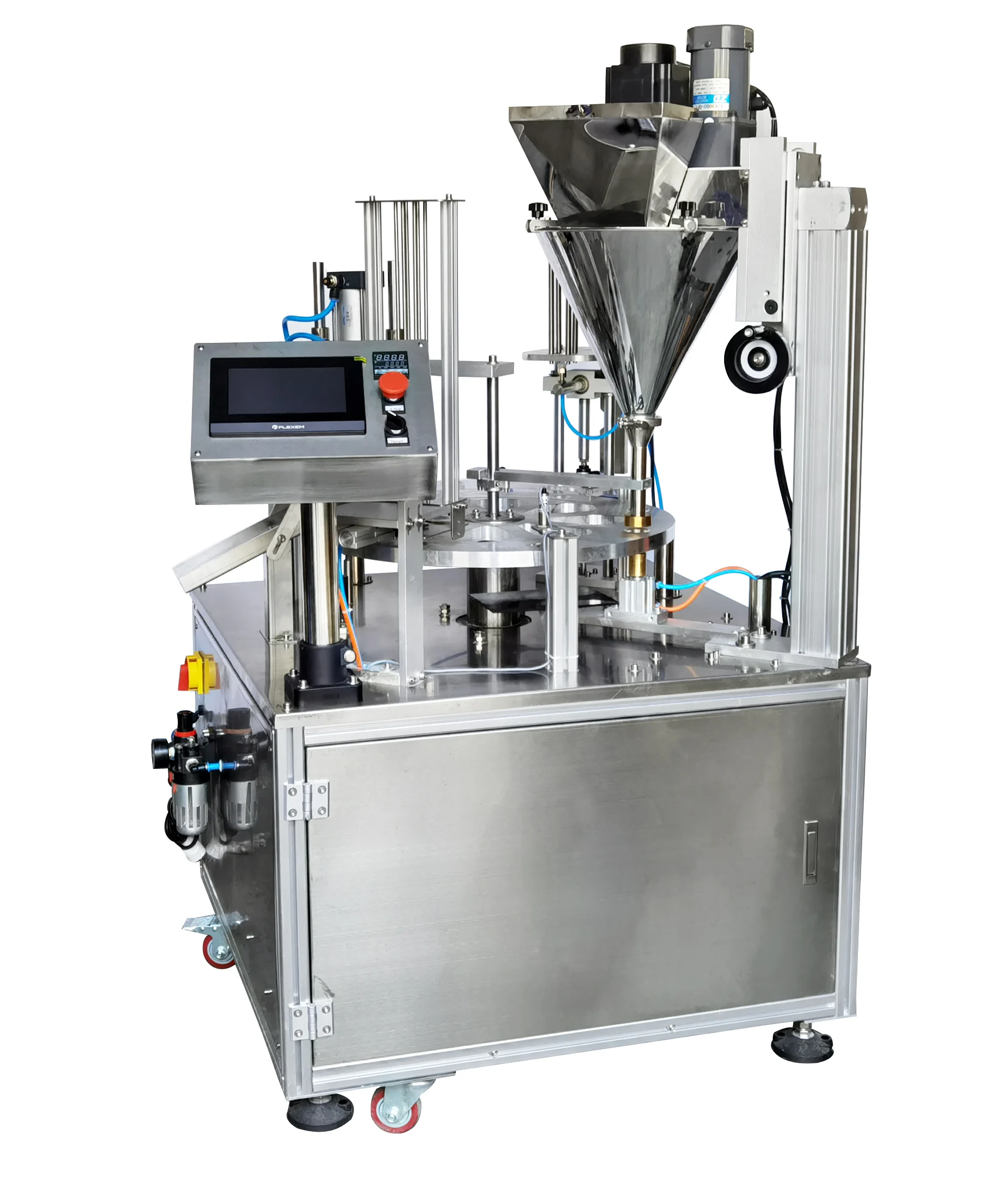 Automatic Nespresso K cup coffee capsule filling and sealing machine